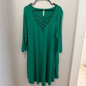 Zenana Outfitters Green Dress